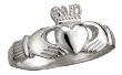 Ladies Sterling Silver Claddagh Ring WBS2271