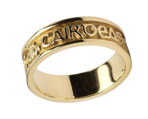 Ladies 14k Gold Gra Dilseacht Cairdeas Love Loyalty Friendship Wedding Band WBWED213