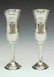 Wedding Pewter Champagne Flute Set with Claddagh Design WBQ3LC